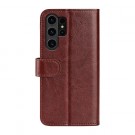 Lommebok deksel Premium for Samsung Galaxy S24 Ultra 5G brun thumbnail