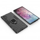 Panther TPU + PC Deksel med Ring Grep Galaxy Note 10+ Plus svart thumbnail