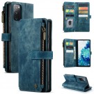 CaseMe retro multifunksjonell Lommebok deksel Samsung Galaxy S20 FE blå thumbnail