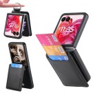 Tech-Flex TPU Deksel med PU-lær plass til kort Motorola Razr 60 Ultra 5G svart thumbnail