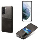 Tech-Flex TPU Deksel med PU-lær plass til kort Galaxy S21 FE 5G svart thumbnail