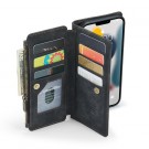 CaseMe retro multifunksjonell Lommebok deksel iPhone 13 Pro svart thumbnail