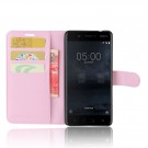 Lommebok deksel for Nokia 5 rosa thumbnail