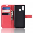 Lommebok deksel for Samsung Galaxy A40 rød thumbnail