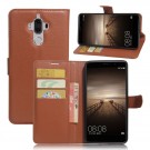 Lommebok deksel for Huawei Mate 9 brun thumbnail