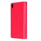 Lommebok deksel for Sony Xperia E5 rød thumbnail