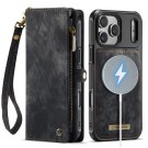 CaseMe 2-i-1 Lommebok deksel iPhone 17 Pro svart thumbnail