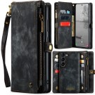 CaseMe 2-i-1 Lommebok deksel Samsung Galaxy S25 5G svart thumbnail