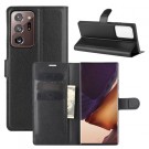 Lommebok deksel for Samsung Galaxy Note 20 Ultra svart thumbnail