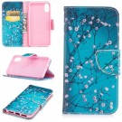 Lommebok deksel for iPhone X/XS - Rosa blomster thumbnail
