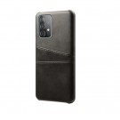 Tech-Flex TPU Deksel med PU-lær plass til kort Galaxy A52 4G/5G/Galaxy A52s svart thumbnail