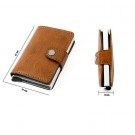 Lommebok for kredittkort RFID beskyttelse - Brun thumbnail