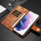 DG.Ming 2-i-1 Lommebok-deksel I Lær Samsung Galaxy S21+ plus 5G brun thumbnail
