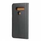 Lommebok deksel ekte Lær for LG V40 ThinQ svart thumbnail
