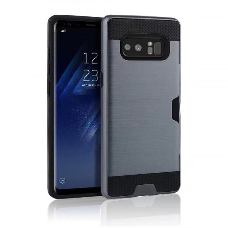 Hybrid TPU + PC Deksel Galaxy Note 8 mørk blå