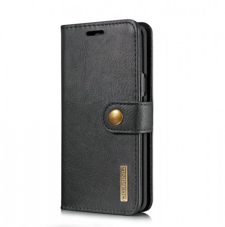 DG.Ming 2-i-1 Lommebok-deksel I Lær Galaxy S9 svart