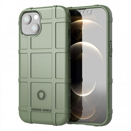 Rugged Shield TPU Deksel iPhone 13/14 grønn