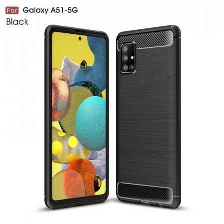 TPU Deksel Carbon for Galaxy A51 5G svart