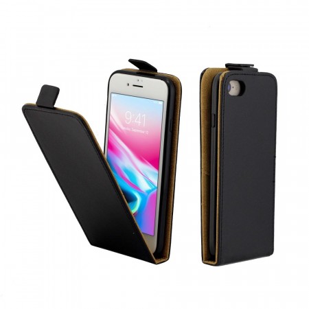 Deksel Vertikalt Flipp for iPhone 7/8 svart