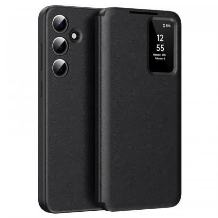 Smart Clear View Flip deksel Samsung Galaxy S25 FE 5G - Svart
