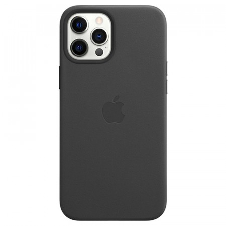 iPhone 12 Pro Max Apple Lærdeksel med MagSafe - Svart