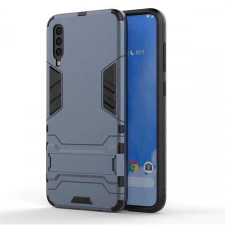 Armor Hybrid TPU + PC Deksel Galaxy A70 grå