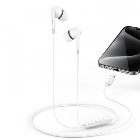 Yesido USB-C In-Ear Øreplugger med mikrofon – Hvit