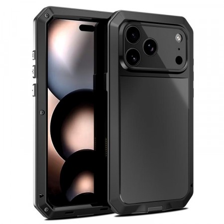 Redpepper Hybrid-deksel med 360° beskyttelse iPhone 17 Pro - Svart