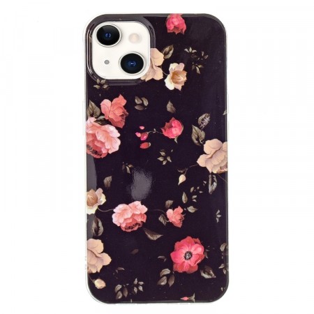 Fashion TPU Deksel for iPhone 13 Mini - Blomster