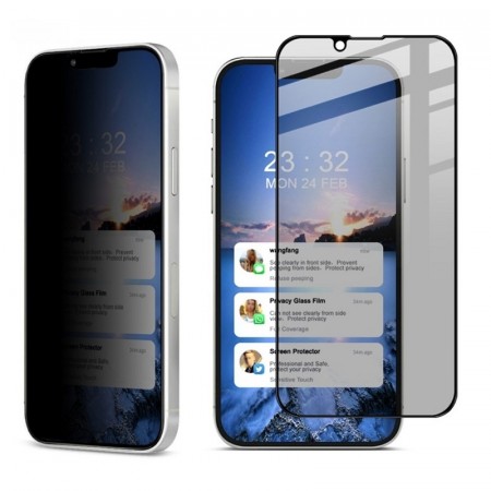 IMAK Privacy Herdet Glass skjermbeskytter iPhone 14 Plus/13 Pro Max