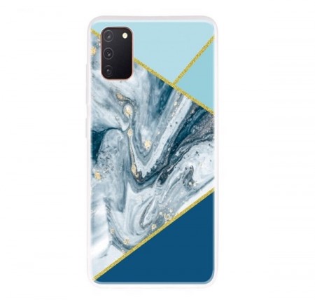 Lux TPU Deksel for Samsung Galaxy A41 - Blå Marmor