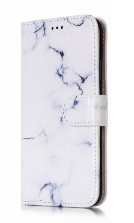 Lommebok deksel for iPhone X/XS hvit marmor