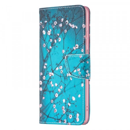 Lommebok deksel for Galaxy A13 4G - Rosa blomster