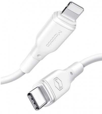 MCDODO USB-C til Lightning Hurtiglader Kabel, 36W 1,2m - hvit