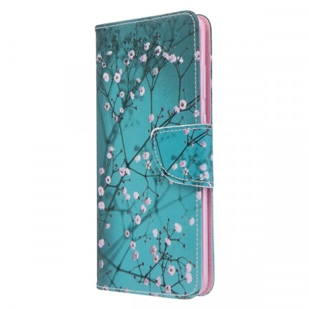 Lommebok deksel for Galaxy S20+ plus - Rosa blomster
