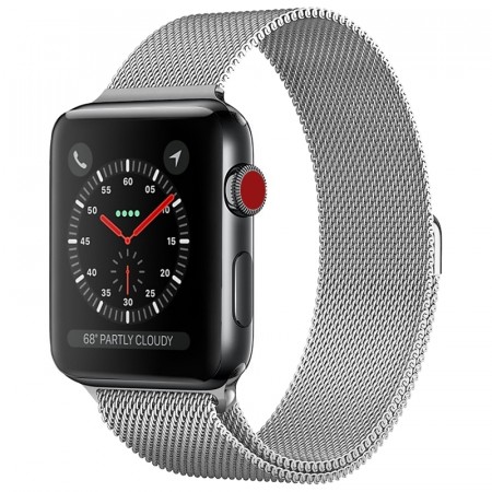 Klokkereim stål for Apple Watch Serie 1/2/3/4/5/6/SE/7/8/9/SE/ultra 42/44/45/49 sølv