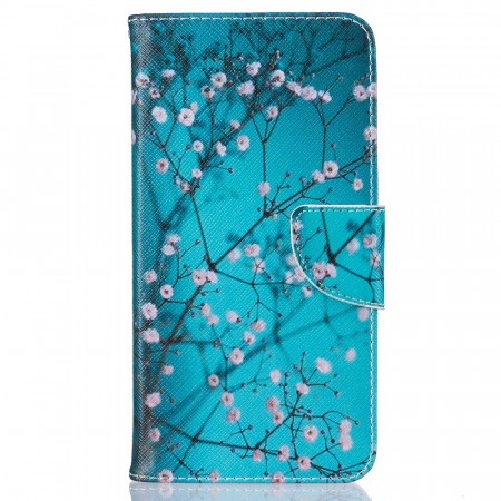 Lommebok deksel for iPhone 7 Plus/8 Plus - Rosa blomster