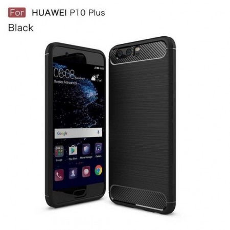TPU Deksel Carbon for Huawei P10 Plus svart