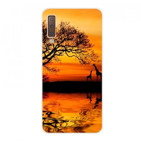 TPU Deksel for Galaxy A7 (2018) - Nature