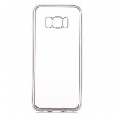 TPU Deksel gjennomsiktig Galaxy S8 sølv