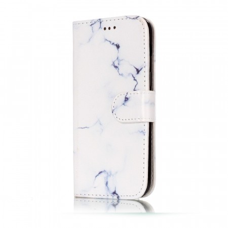 Lommebok deksel for Galaxy A5 hvit marmor (2017)