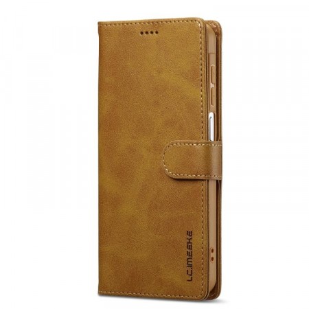 LC.IMEEKE Lommebok deksel for Samsung Galaxy A17 cognac