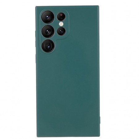 Tech-Flex TPU Deksel til Samsung Galaxy S22 Ultra 5G mørk grønn