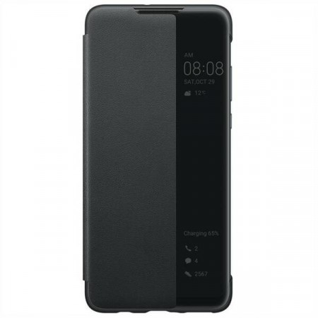Huawei P30 Lite Smart View Flip deksel - svart
