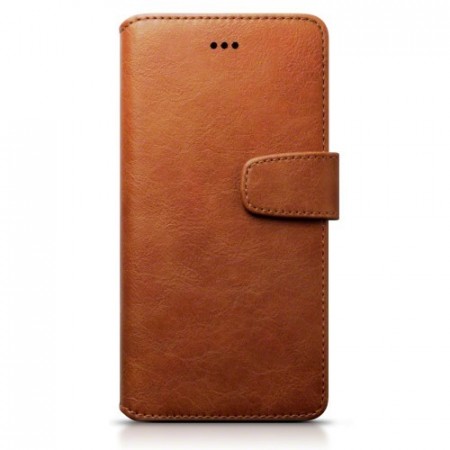 iPhone 8/7 Plus PU Skinnlommebok Deksel - Cognac