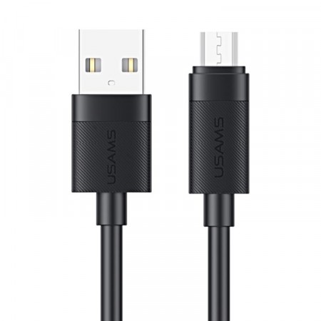 USAMS 1M USB-A til Micro USB Hurtiglader kabel 18W  svart