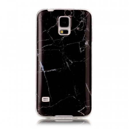 TPU Deksel Galaxy S5/S5 Neo - Marmor svart