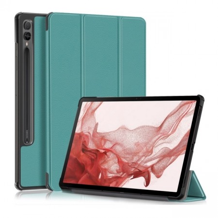 Deksel Tri-Fold Smart til Galaxy Tab S9+ plus Grønn