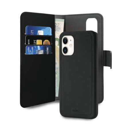 Puro 2-i-1 Magnetisk Lommebok-deksel iPhone 11 svart