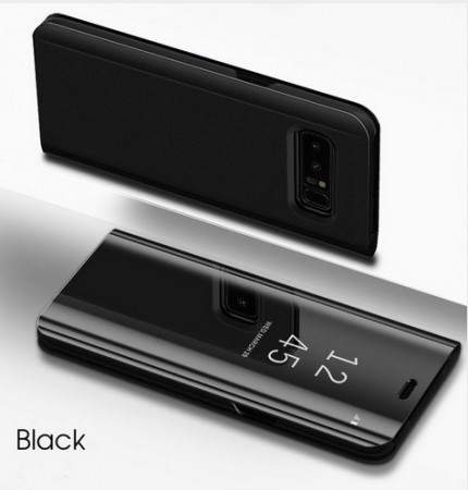 Lux Mirror View Flip deksel Galaxy S8 plus svart